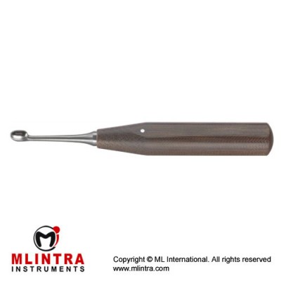 FiberGrip™ Volkmann Bone Curette Oval - Fig. 0000 Stainless Steel, 18.5 cm - 7 1/4"